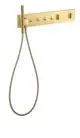 AXOR-HG-AXOR-ShowerComposition-Thermostatmodul-610-110-Unterputz-fuer-4-Verbraucher-Brushed-Brass-12573950 gallery number 1